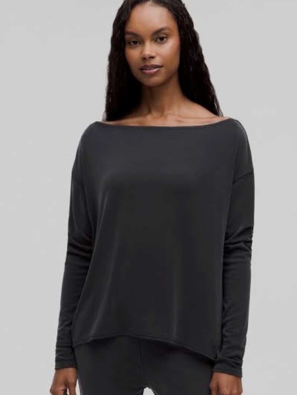 Lululemon Drapey Softstreme Off-The-Shoulder Long-Sleeve Shirt